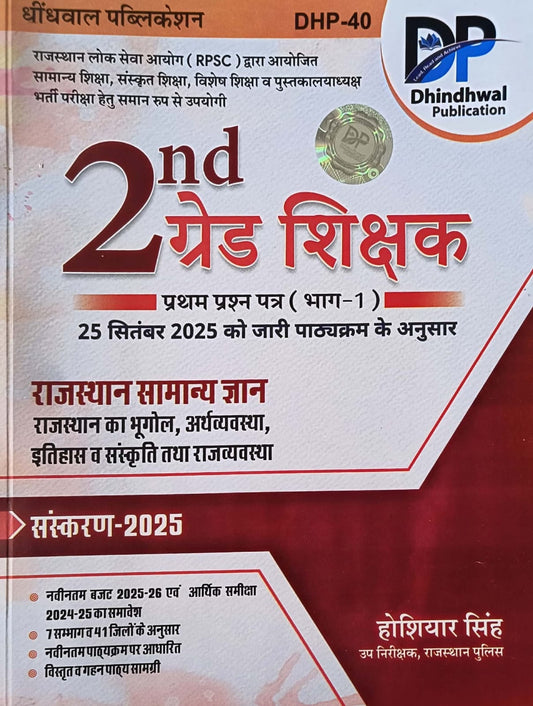 2nd Grade Teacher Rajasthan General Knowledge – Part 1