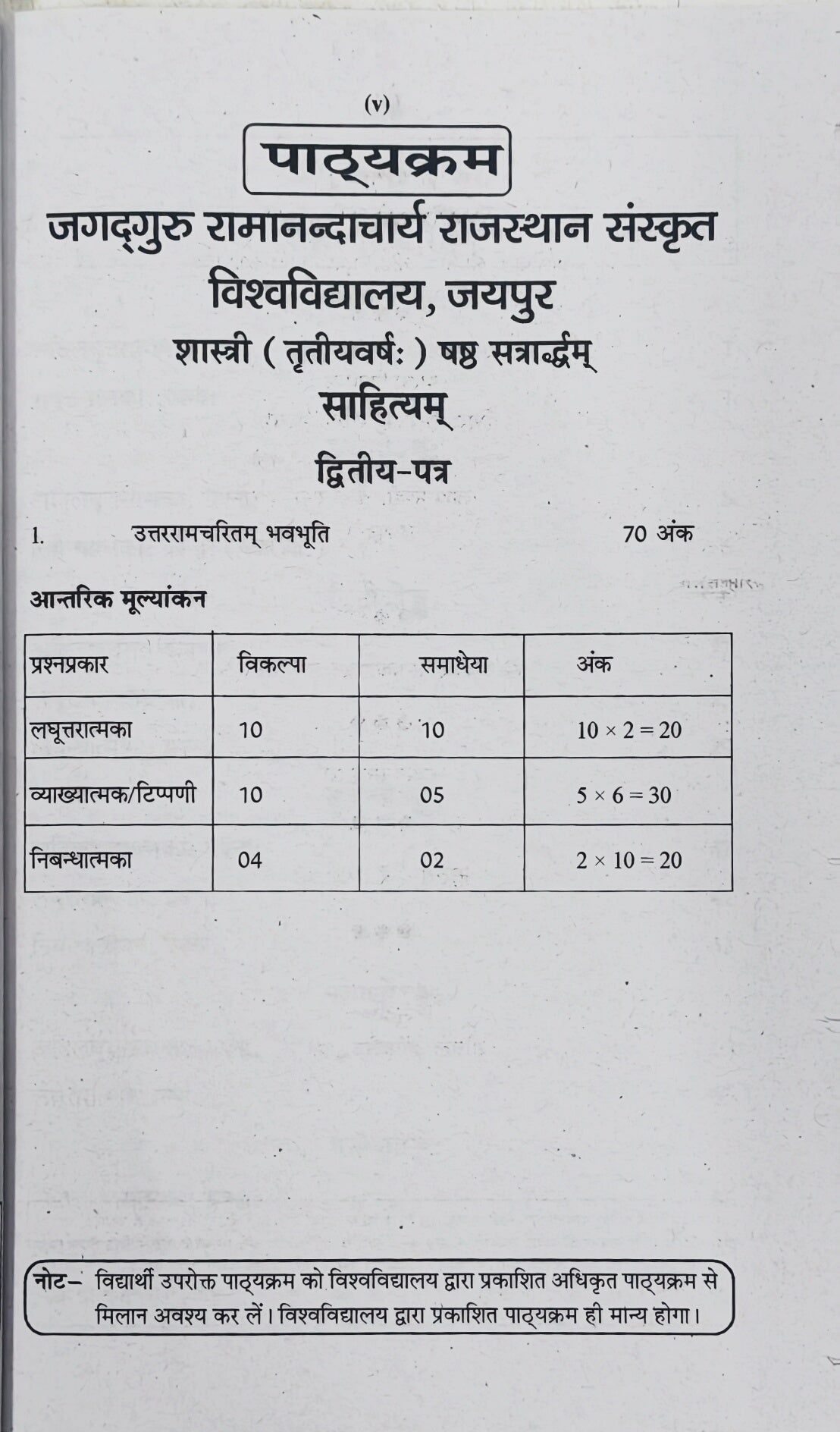 Swati One Week Series | Sahityam | Dwitiya Prashna Patra | Shastri 6th Semester | Jagadguru Ramanandacharya Rajasthan Sanskrit Vishwavidyalaya | Latest Edition