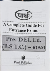 Pre D.El.Ed. (BSTC) Entrance Exam Guide 2026  |  English Medium Book  |  Parth Publishers Jaipur  |  Latest Edition 2026–27
